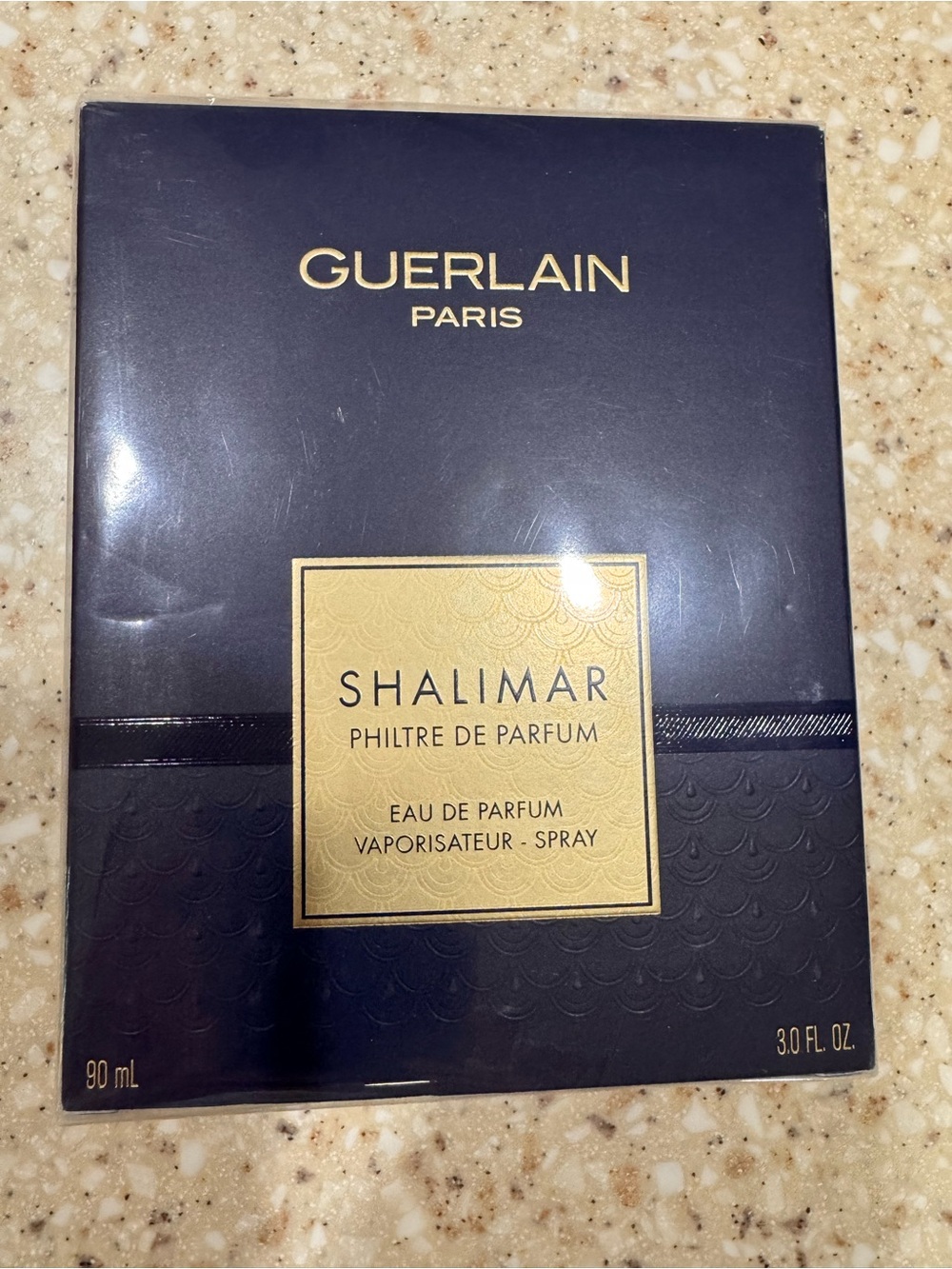 GUERLAIN Black Box with Gold Logo